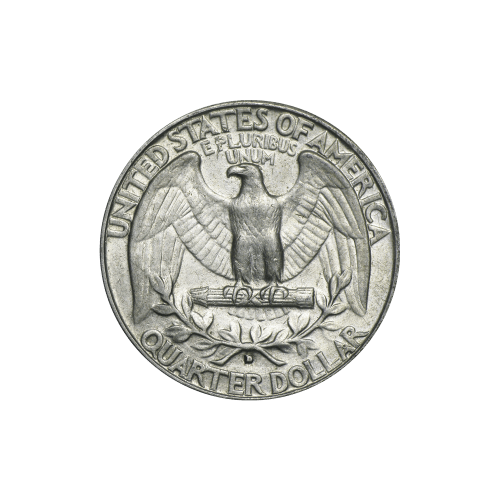 Sac de pièces de 25 centimes de circulation en argent pur à 90 % Washington Quart de Dollar Valeur nominale 1 $ | Monnaie des États-Unis