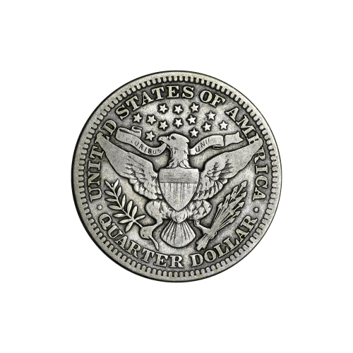 Random Year Barber Quarter Dollar 90% Pure Silver Coin | United States Mint