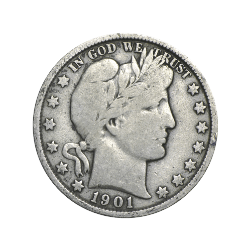 $1 Face Value Bag of Barber Quarter Dollar Circulation 90% Pure Silver Coins | United States Mint