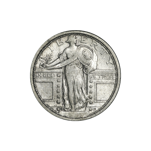Pièce en argent pur 90 % Quart de dollar Liberté debout Année aléatoire | Monnaie des États-Unis