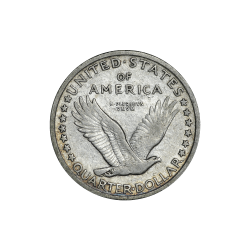 Pièce en argent pur 90 % Quart de dollar Liberté debout Année aléatoire | Monnaie des États-Unis