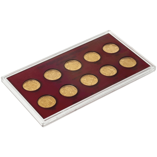 Set of 10 x Random Year Danish 20 Kroner Gold Coins