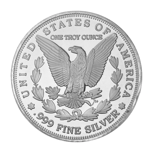 Ronde 1 once d'argent Morgan | Monnaie de SilverTowne