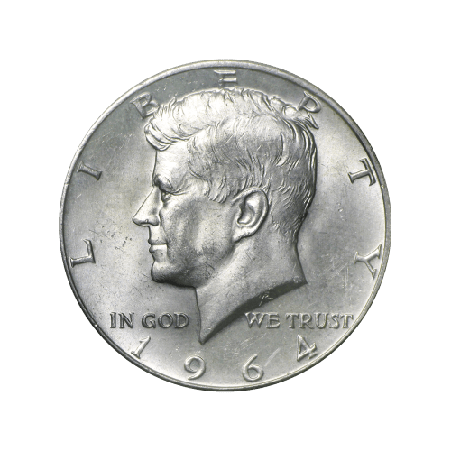 1964 Kennedy Half Dollar 90% Pure Silver Coin | United States Mint