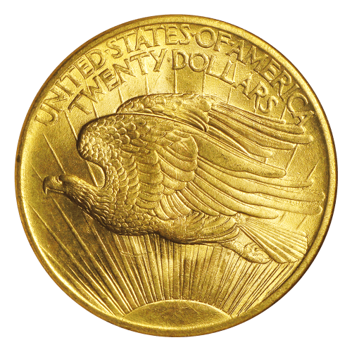 Pièce en or MS-65 WFNG Saint-Gaudens Double Aigle 20 $ NM 1908 | Monnaie des États-Unis