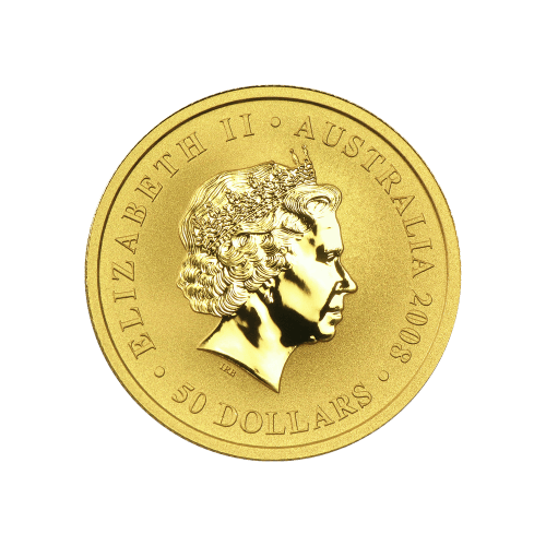 Pièce 1/2 once d'or Kangourou australien 2008 | Monnaie de Perth