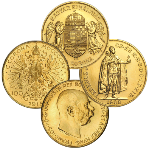 Random Year 100 Korona Hungary Gold Coin
