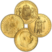 Random Year 100 Korona Hungary Gold Coin