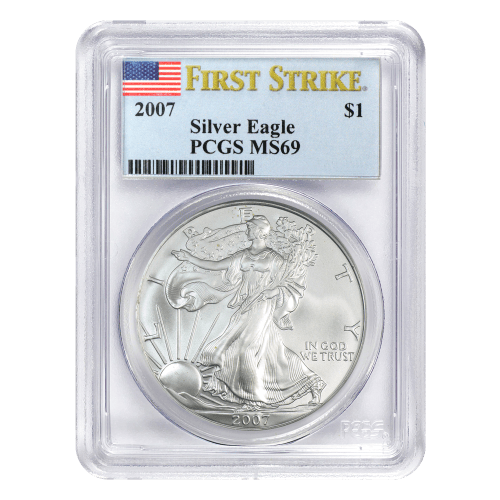 1 oz 2007 American Eagle First Strike MS-69 Silver Coin | United States Mint