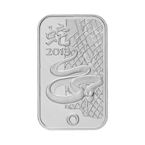 1 oz 2013 Rand Refinery Year of the Snake Silver Bar | Silver Gold