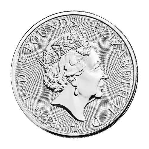 2 oz 2020 Queen's Beasts: White Lion of Mortimer Silver Coin | The Royal Mint