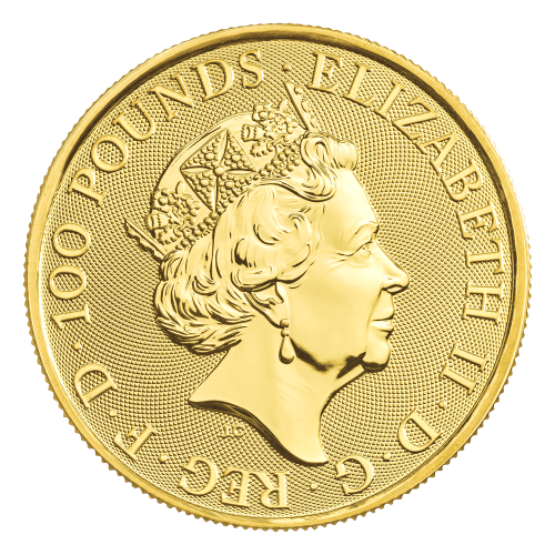 1 oz 2020 Queen's Beasts White Lion of Mortimer Gold Coin | The Royal Mint