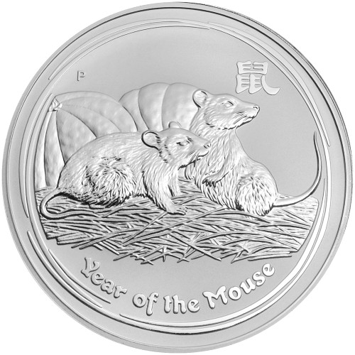 1 kilo 2008 Lunar Year of the Mouse Silver Coin | Perth Mint
