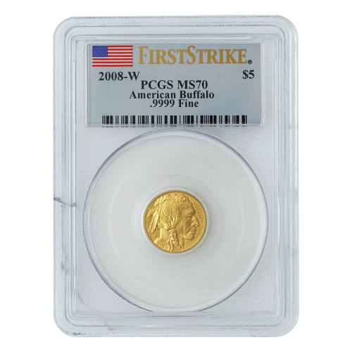 1/10 oz 2008 Buffalo First Strike MS-70 Gold Coin | United States Mint