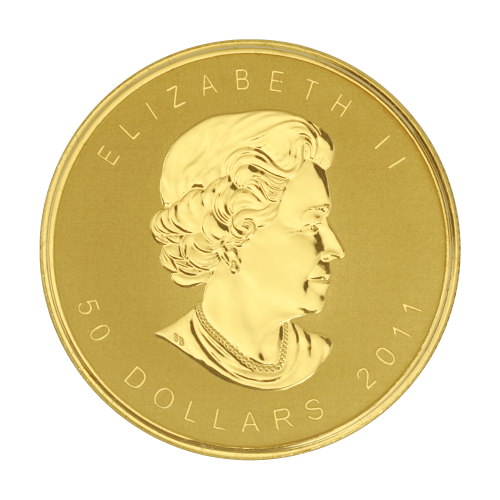 Ensemble de 4 pièces d'or Feuille d'érable canadienne 2011