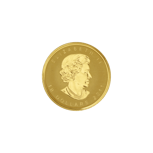 Ensemble de 4 pièces d'or Feuille d'érable canadienne 2011
