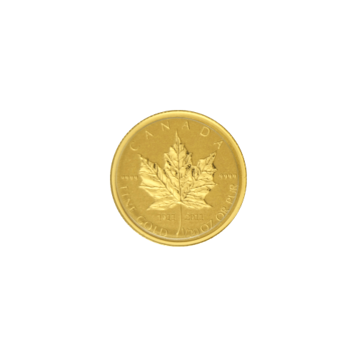 Ensemble de 4 pièces d'or Feuille d'érable canadienne 2011