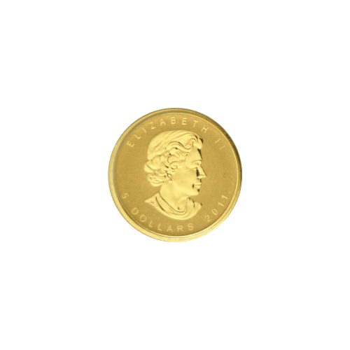 Ensemble de 4 pièces d'or Feuille d'érable canadienne 2011