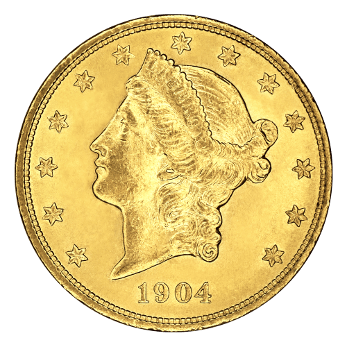 Pièce d'or AU Liberté Double Aigle 20 $ Année aléatoire | Monnaie des États-Unis