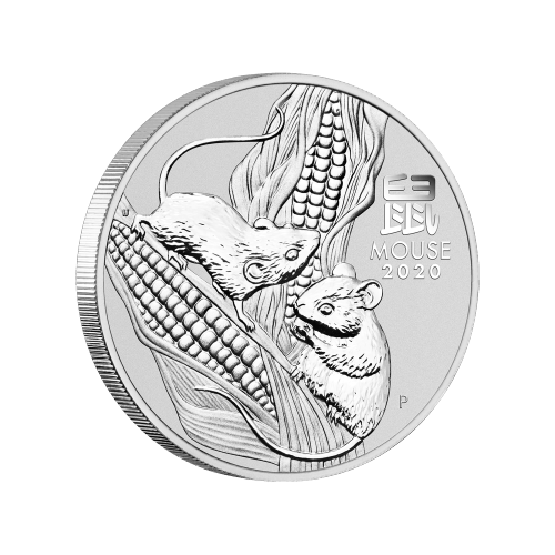 1/2 oz 2020 Lunar Year of the Mouse Silver Coin | Perth Mint