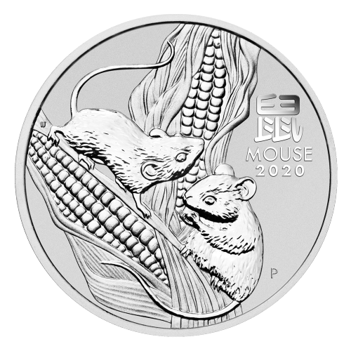 1 oz 2020 Lunar Year of the Mouse Silver Coin | Perth Mint