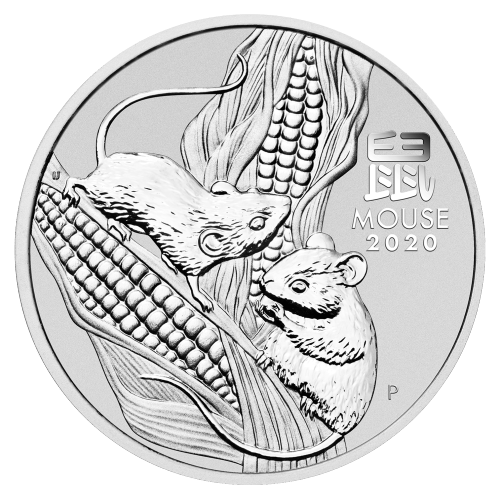 Pièce 2 onces d'argent Lunaire Année de la Souris 2020 | Monnaie de Perth