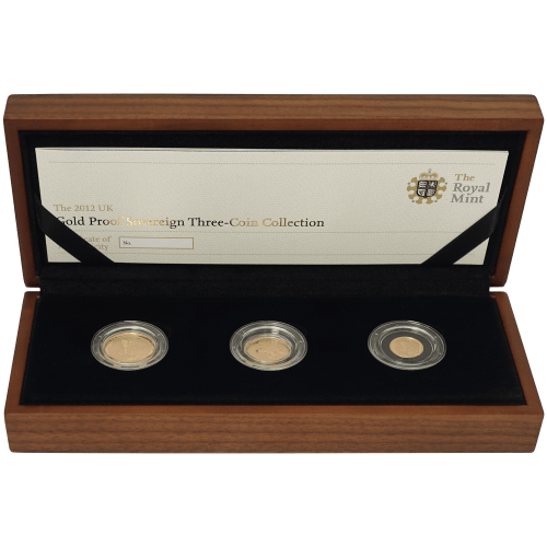 Ensemble Épreuve numismatique de 3 pièces en or Souverain Grande-Bretagne Année aléatoire | La Monnaie royale