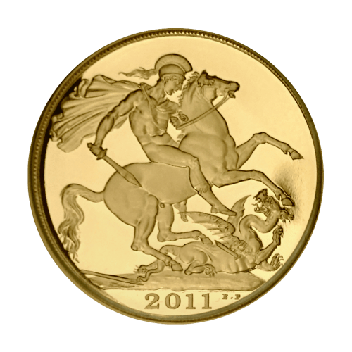 Ensemble Épreuve numismatique de 5 pièces en or Souverain Grande-Bretagne Année aléatoire | La Monnaie royale