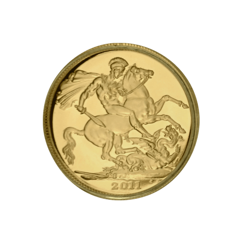 Ensemble Épreuve numismatique de 5 pièces en or Souverain Grande-Bretagne Année aléatoire | La Monnaie royale