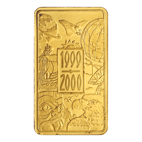 1 oz 1999 - 2000 Millennium Celebration Gold Bar | Royal Canadian
