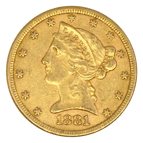 Random Year $5 Liberty Half Eagle Circulation Gold Coin | United States Mint