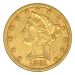 Random Year $5 Liberty Half Eagle Circulation Gold Coin | United States Mint