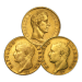 Pièce d'or 40 francs français Année aléatoire