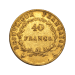 Pièce d'or 40 francs français Année aléatoire