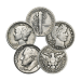 Sac de pièces américaines de circulation en argent pur à 90 % Valeur nominale 0,50 $ | Monnaie des États-Unis