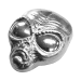 2 oz Hand Poured Alien Head Silver Bar | Monarch Precious Metals