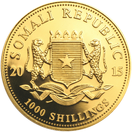 1 oz 2015 Somalian African Elephant Gold Coin | Bavarian State Mint