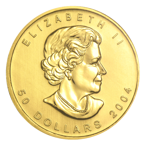 1 oz 2004 Canadian Maple Leaf 25th Anniversary MS-69 Gold Coin | Royal Canadian Mint