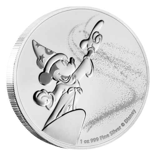 1 oz 2019 Disney Mickey Mouse Fantasia Silver Coin | New Zealand