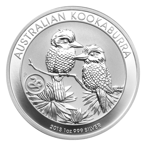 Pièce 1 once d'argent Kookaburra australien Marque privée de Serpent 2013 | Monnaie de Perth