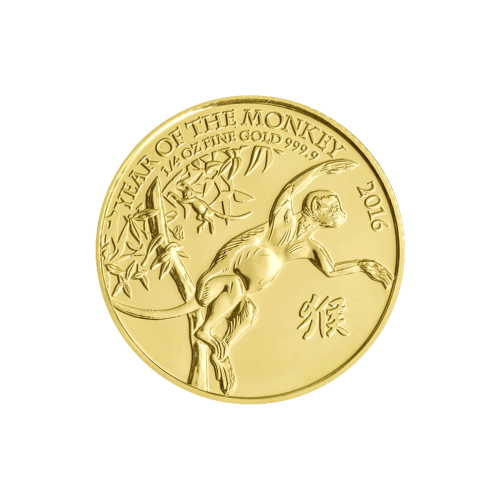 1/4 oz 2016 Lunar Year of the Monkey Gold Coin | The Royal Mint