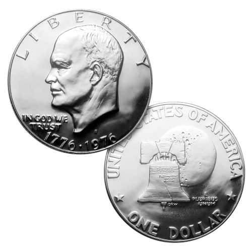 Ensemble de 3 pièces d'argent à 40 % Épreuve numismatique Bicentenaire des États-Unis 1976 | Monnaie des États-Unis
