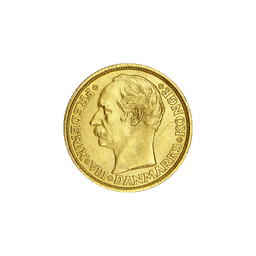 Random Year Denmark 10 Kroner Gold Coin