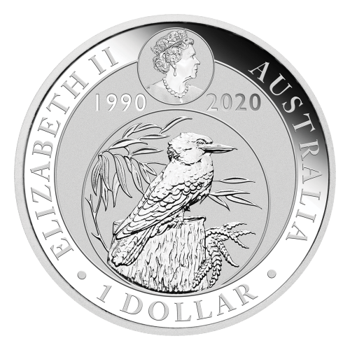 Pièce 1 once d'argent Kookaburra australien 2020 | Monnaie de Perth