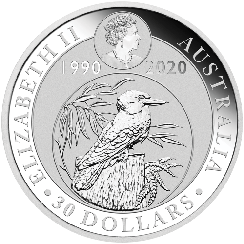 Pièce 1 kilo d'argent Kookaburra australien 2020 | Monnaie de Perth