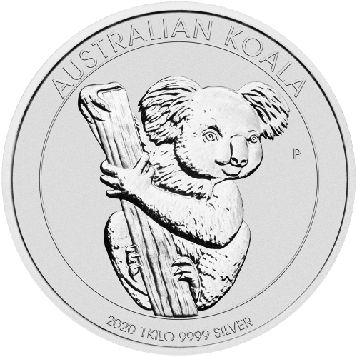 Pièce 1 kilo d'argent Koala australien 2020 | Monnaie de Perth