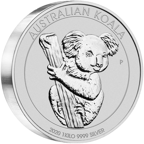 Pièce 1 kilo d'argent Koala australien 2020 | Monnaie de Perth