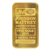 2 oz Blank Back Gold Bar | Johnson Matthey