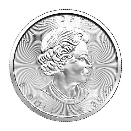 Pièce 1 once d'argent Feuille d'érable canadienne 2020 | Monnaie royale canadienne