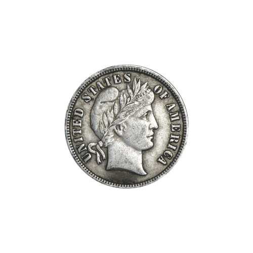 Random Year Barber Dime 90% Pure Silver Coin | United States Mint